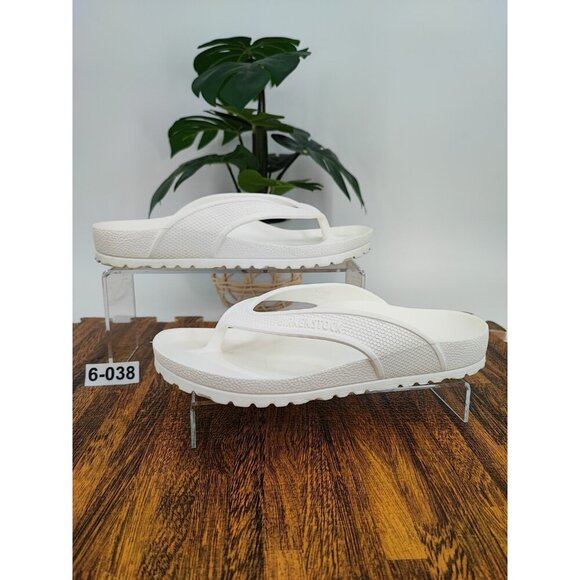 Birkenstock Women’s Honolulu EVA Flip Flops Unisex White Sandals Size 6 US - Picture 1 of 8